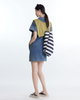 9296 Cape denim dress