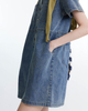 9296 Cape denim dress