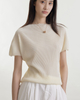 Pleated Mock-Neck Top