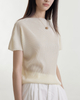 Pleated Mock-Neck Top