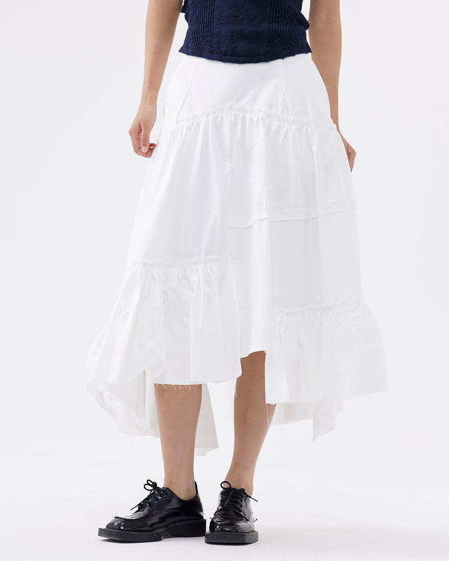 Miren Asymmetrical Tiered Skirt