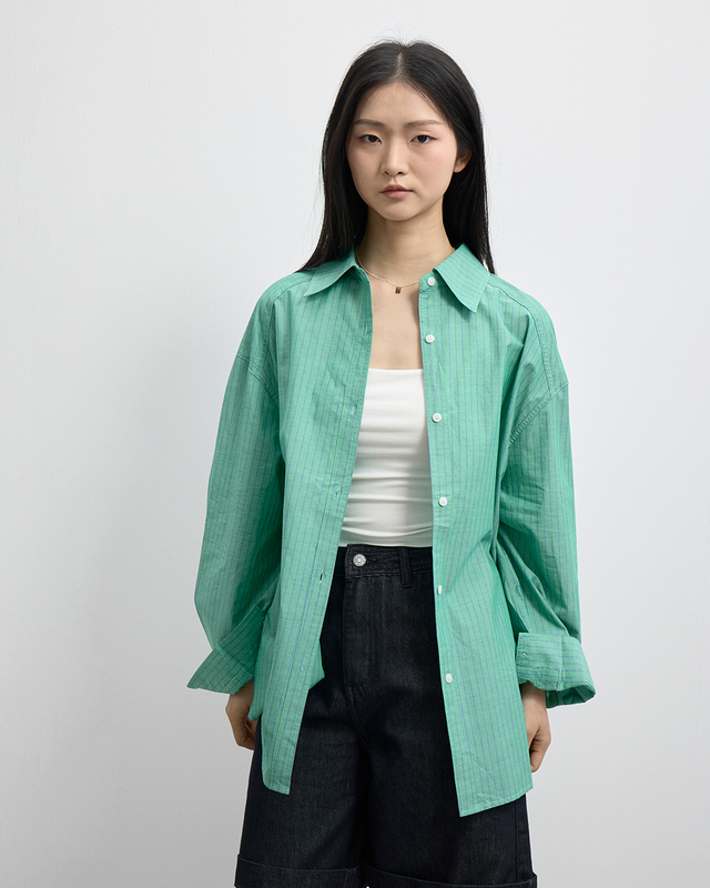 Classic Vertical Striped Casual Shirt