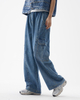 Retro Denim Workwear Casual Pants