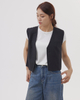 A chic suit with a short waistcoat