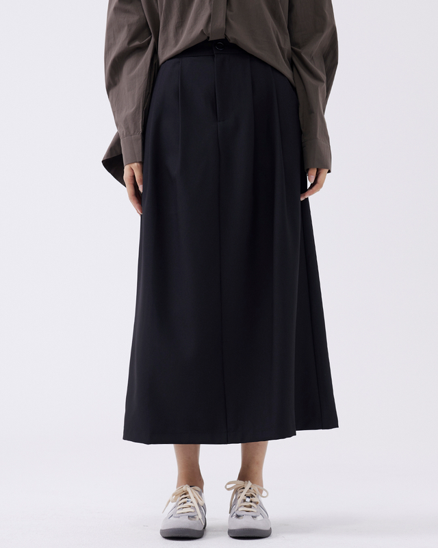 High-waisted, Elegant And Versatile Umbrella Skirt