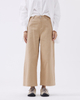 Khaki Wide-leg Casual Pants