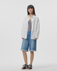 Two-piece Linen Blend Korean-style Embroidered Shirt Set