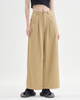 Washed Cotton Wide Leg Pants