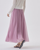 Meshed Flare Maxi Skirt