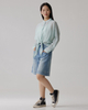 The Light Blue Denim Capri Pants Are Slimming And Loose