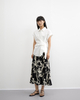 Tie-dyed Stretched-waist Elegant Half Skirt