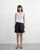 Slim, High-waisted Straight Casual Shorts