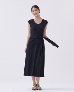 Eli V-Neck Cap Sleeves Dress