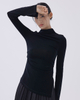 High Neck Irregular Hem Top