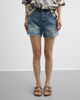 Distinctive Ripped Denim Shorts