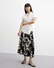 Tie-dyed Stretched-waist Elegant Half Skirt