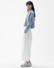 Embroidered Short Denim Shirt