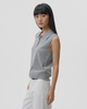 Polo Collar Sleeveless Vest