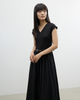 Mid-length V-neck Waist-cinching Short-sleeved Dress