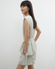 A Stylish, Waist-cinching Sleeveless Vest Shirt