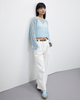 High-waisted Narrow Straight-leg Pants