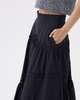 Miren Asymmetrical Tiered Skirt