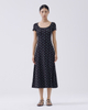 Zendon Square Neck Midi Dress