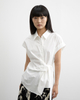 Waist-cinching Irregular Slimming Shirt