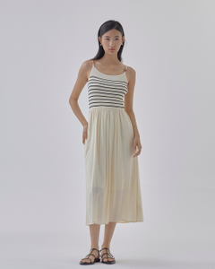 Vivian Fit & Flare Stripe Dress