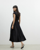 Mid-length V-neck Waist-cinching Short-sleeved Dress