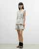 A Stylish, Waist-cinching Sleeveless Vest Shirt