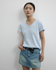 V-neck loose pullover casual breathable T-shirt