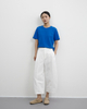 Basic shoulder-length short-sleeved T-shirt