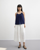Korean-style Vacation-style Pleated A-line Vest
