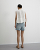 Fringed Denim Shorts