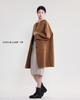 Collarless Cotton Wool Coat