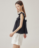 Sleeveless Top with Frills