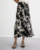 Tie-dyed Stretched-waist Elegant Half Skirt