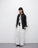 Imported Linen Slimming Drawstring Wide-leg Pants