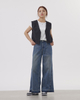 A chic suit with a short waistcoat