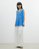 A Simple V-neck Blue Vest