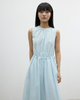 Fresh Sleeveless Lace-up Dress