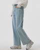 Straight-leg Light-colored Jeans