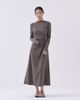 Serena Fitted Long Sleeves Midi Dress