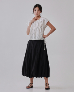 Keira Bubble Hem Midi Skirt