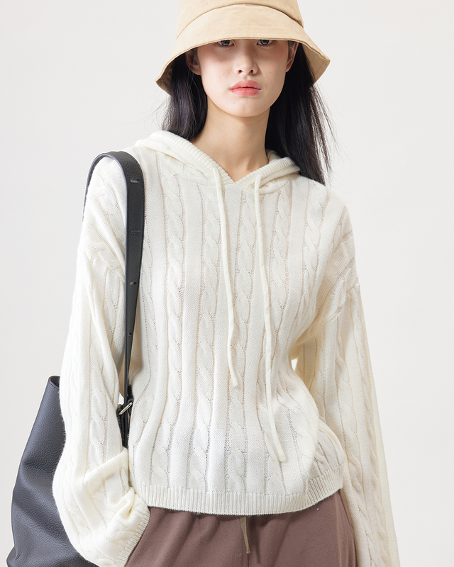 Knitted Twist Sweatshirt