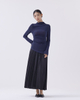 High Neck Irregular Hem Top
