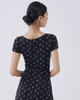 Zendon Square Neck Midi Dress