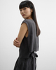 A Two-piece Set of French Linen Sleeveless Tank Tops And Wide-leg Pants