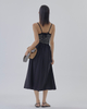 Vivian Fit & Flare Stripe Dress